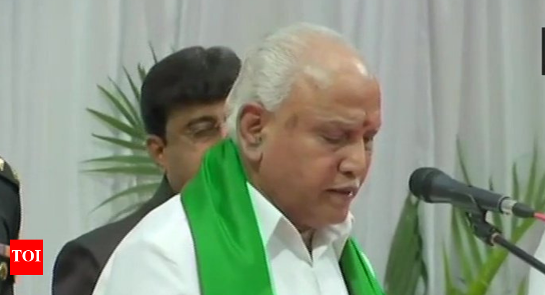 Yediyurappa takes oath as Karnataka chief minister