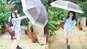 Radhika Madan is up for some mischief in rain, strikes funky poses with umbrella