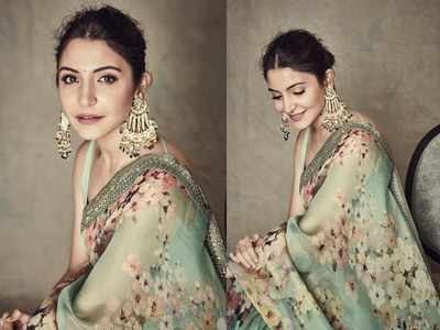Anushka Sharma looks ethereal as she dons a chiffon saree in her latest Instagram photos