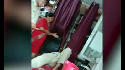 Kanpur: Cop hears woman’s complaint relaxing in bed