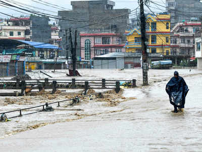 Floods, landslides claim 113 lives in Nepal - Times of India