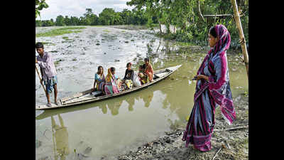 Assam floods leave behind trail of destruction: School, built to resist flood, washed away