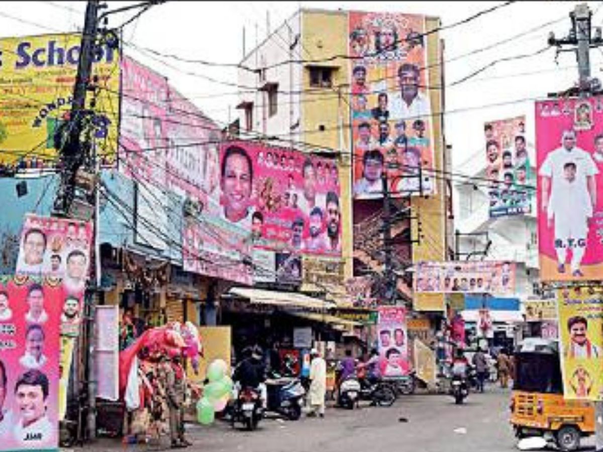 Politicians steal spotlight on Bonalu banners in Hyderabad Hyderabad