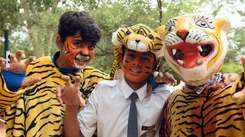 School kids join chorus to save #Telangana Tigers