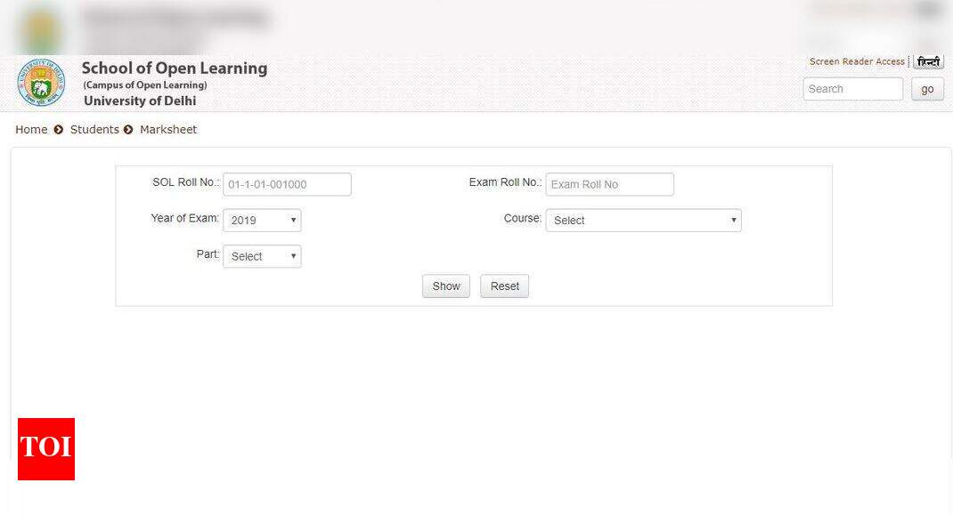 DU SOL result 2019: DU SOL B.Com Hons result 2019 for Part ...
