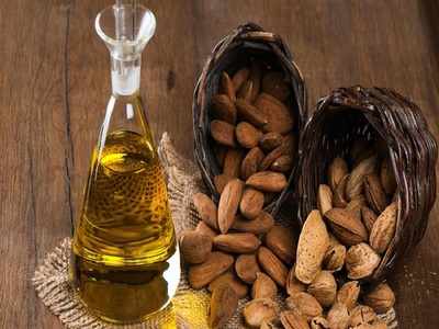 Almond oil for glowing skin and shiny hair