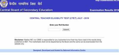 CBSE announces CTET 2019 July result at ctet.nic.in; here's direct link