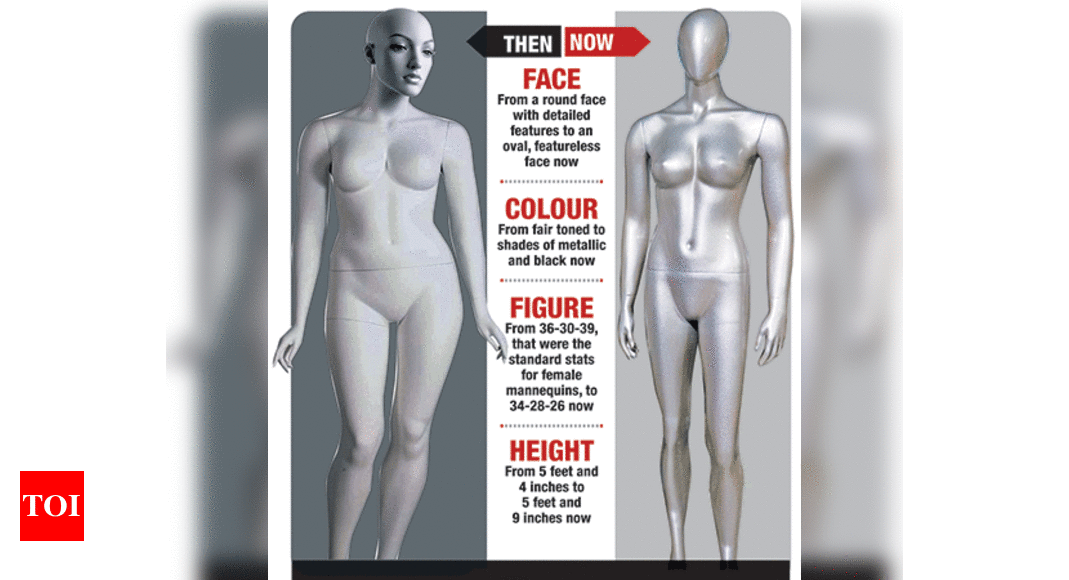 Mannequins Get Leaner Taller Darker And Faceless Times Of India