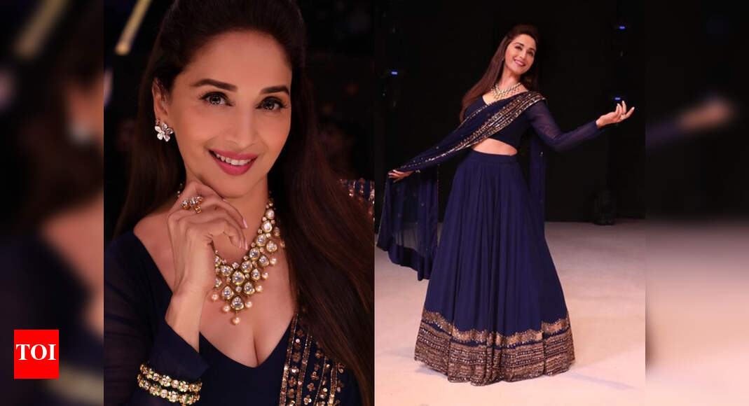 madhuri dixit sexy dress