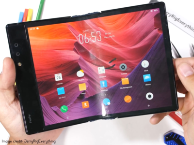 first ever commercially available foldable smartphone