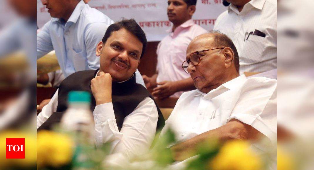 Sharad Pawar Shares Stage With Devendra Fadnavis Praises His Speeches India News Times Of India 5761