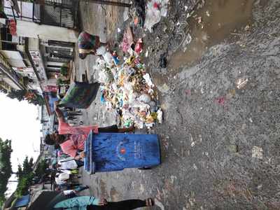 Garbage lying at New Mill Road, Kurla West