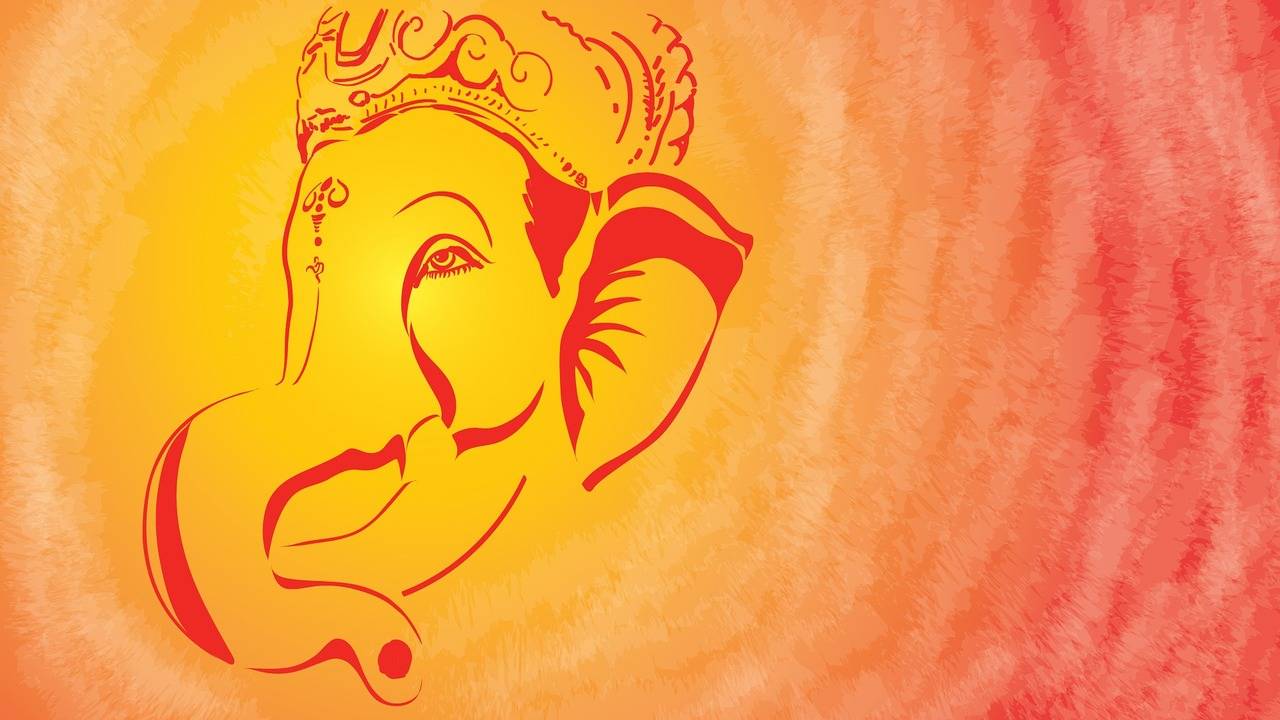 how to draw lord ganesha with oil pastel color,ganapati bappa drawing,ganesh  thakur drawing, - YouTube