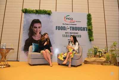 Sarah Todd addresses Amdavadis on food for thought