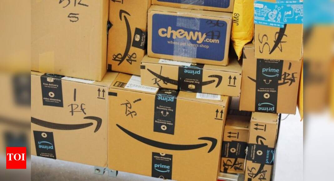 Amazon set to fine sellers for using oversized boxes Times of India