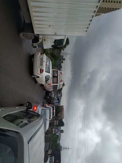 Nashik highway near Pipe line is jam for hours .