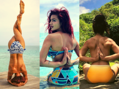 Nude is normal: TV actresses Aashka Goradia and Abigail Pande promote nude yoga