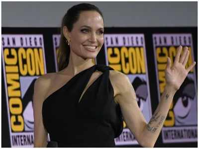 Angelina Jolie says her children are happy to see her play an Eternal