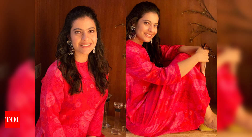 Kajol looks out of this world in this floral pink salwar kameez - Times ...