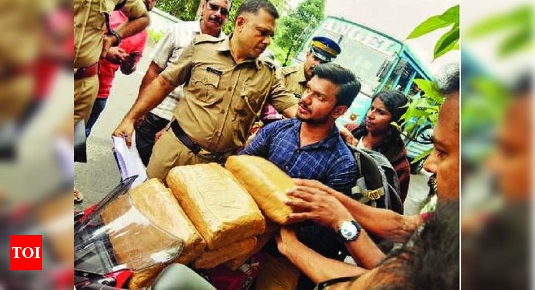 Couple Held For Smuggling Ganja From Tamil Nadu Kochi News Times Of India