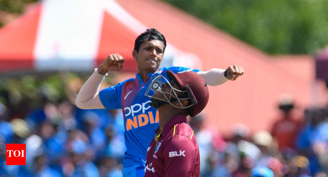 1st T20I: Debutant Saini stars as India beat WI