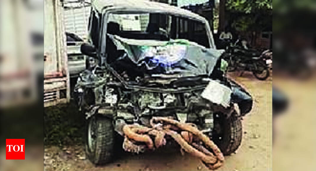 Meerut cop meets with tragic end as jeep chasing criminals hits a truck ...