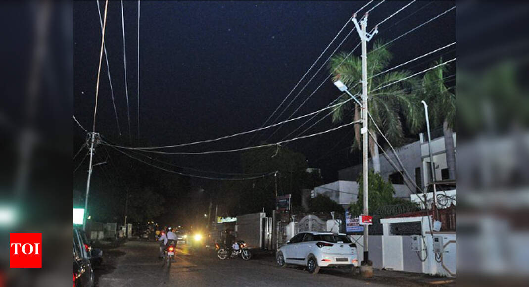 60 of LED street lights in Agra do not work Agra News Times of India