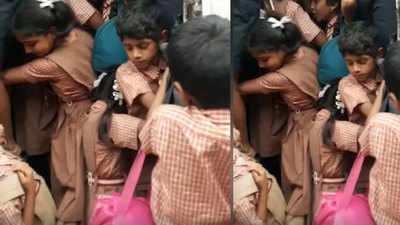 Video of schoolkids trying to board crowded KSRTC bus goes viral