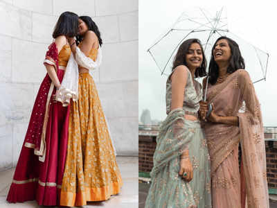 This LESBIAN Indo-Pak couple has the most stylish wedding wardrobe and the pictures are going VIRAL