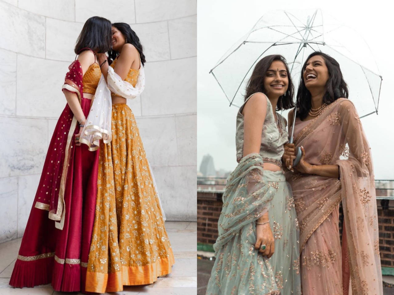 This LESBIAN Indo-Pak couple has the most stylish wedding wardrobe and the pictures are going VIRAL picture photo