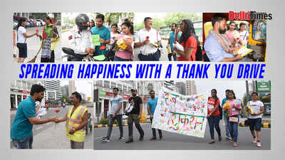 Spreading happiness with a 'Thank You' drive