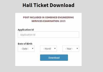 TNPSC Combined Engineering Services Examination admit card 2019 released, download here