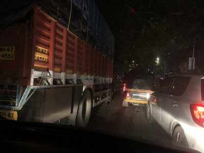 illegal parking causing traffic, stress Kanchpada