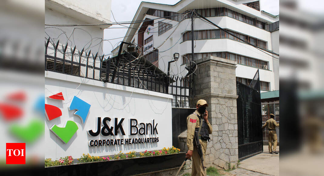 Centre readies to take charge of Jammu & Kashmir Bank Times of India