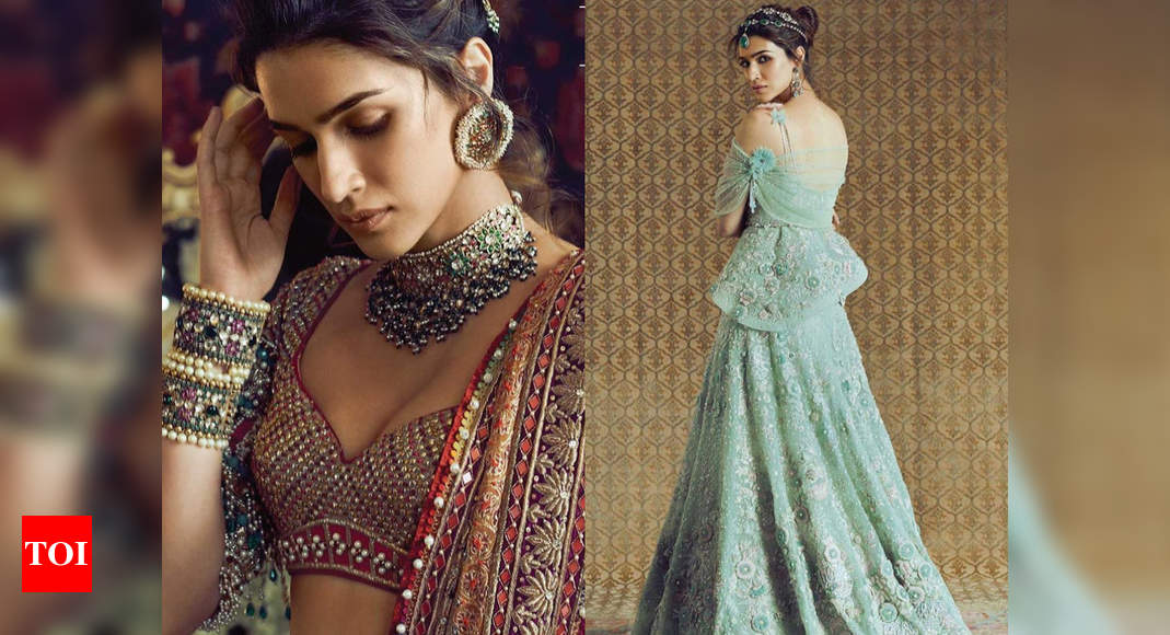 You Cant Miss Kriti Sanons Hot Bridal Looks Times Of India