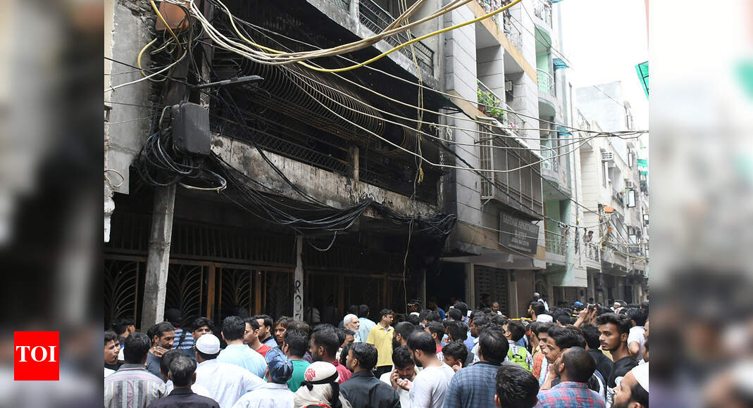 Six killed in Delhi apt building fire Delhi News Times of India