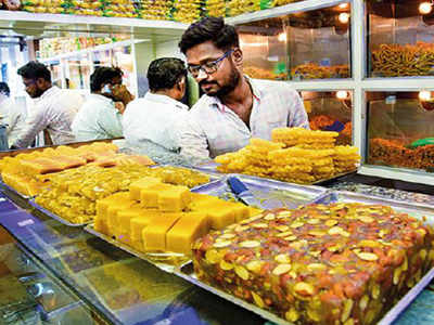 Many Madurai Sweet Shops Stop Using Artificial Colours Ignore Sales Dip Madurai News Times Of India