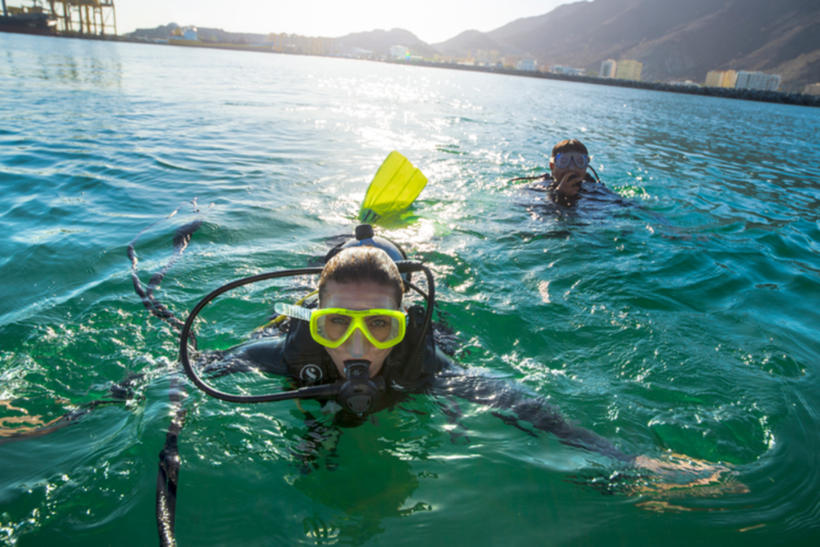 Diving in Khorfakkan