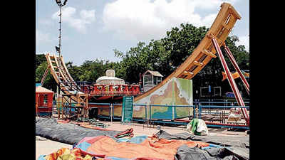 Uncertainty looms over amusement rides at Janmashtami fair