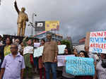 Left parties hold joint protest against abrogation of Article 370