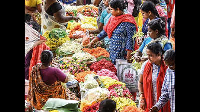 Chennai: Festive season is on, roses are Rs 180 a kilogram, a lotus costs Rs 50