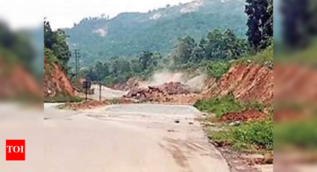 Rock blasted to widen Ranchi to Jamshedpur highway Ranchi News Times of India