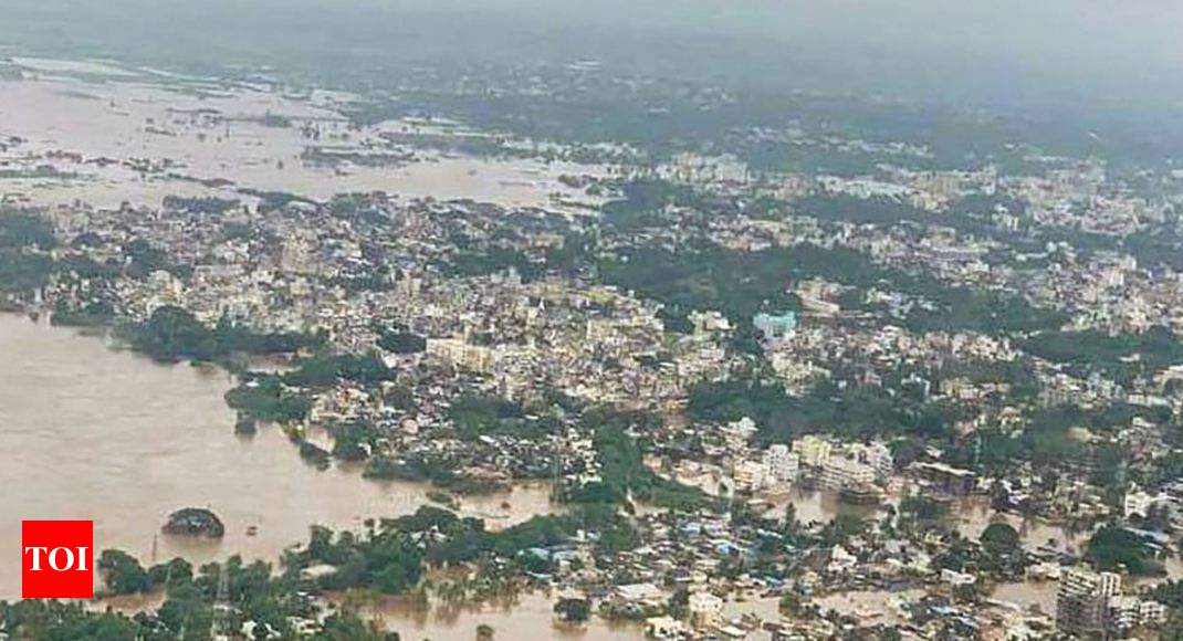 Maharashtra: 12 Navy rescue teams deployed in flood-hit Sangli - Times of India
