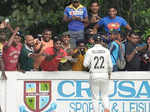 NZ captain Kane Williamson eats birthday cake from Sri Lankan fan