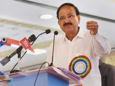 Vice-President M Venkaiah Naidu gives 'quit corruption' call, plants sapling marking 2 years in office