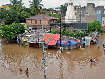 Maharashtra Floods Water Receding In Kolhapur And Sangli Relief Operations Continue Kolhapur News Times Of India