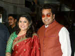 Renuka Shahane and Ashutosh Rana 