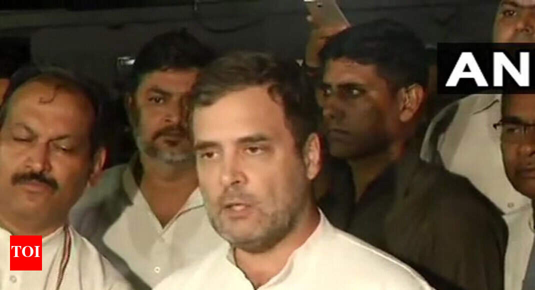 Stopped deliberations on Cong chief issue due to J&K situation: Rahul