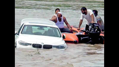 Haryana youth wants Jaguar, dumps BMW into canal