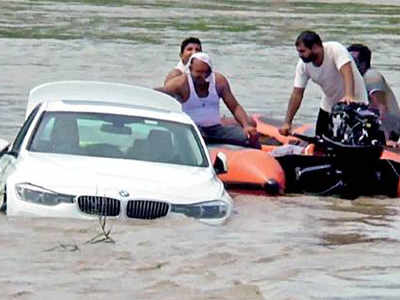 Haryana youth wants Jaguar, dumps BMW into canal